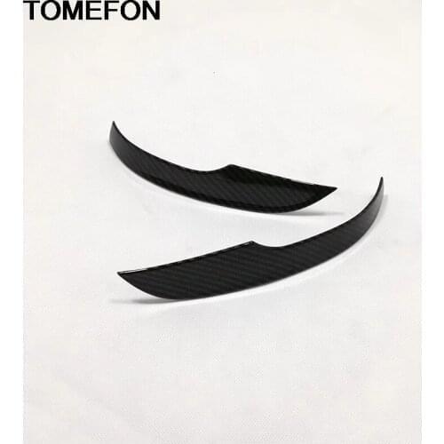 TOMEFON For Ford Focus 2019 2020 Door Rear View Mirror Anti Wipe Sticker Frame Moulding Cover Trim Exterior Accessories ABS