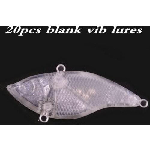 Unpainted Long Casting Wobbler Sinking VIB Minnow Fishing Lure 5cm 14g Sinker Unpainted VIBES Fishing Bait Swimbaits