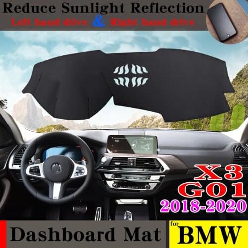 For BMW X3 G01 2018 2019 2020 Anti-Slip Anti-UV Mat Dashboard Cover Pad Sun Shade Dashmat Protect Carpet Accessories Car Cushion