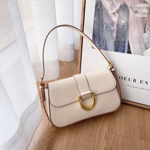 New Trendy Summer Fashion All-match Leather Package Cover Type Shoulder Messenger Womens Bag