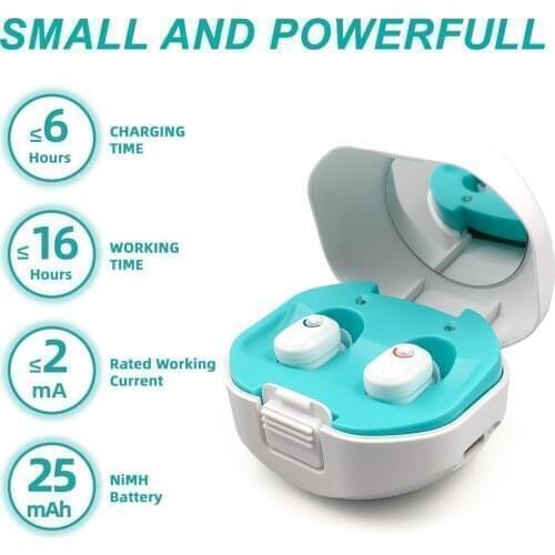 2021 new best Hearing Aids Sound Amplifier Rechargeable Mini Digital Invisible Deaf-Aid CIC Aid for Aged Health Care audifonos