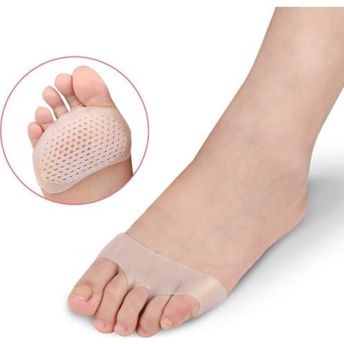 One Pair Silicone Soft Pads High Heel Shoes Slip Resistant Protect Pain Relief Foot Care Forefoot Half Yard Invisible Gel Insole