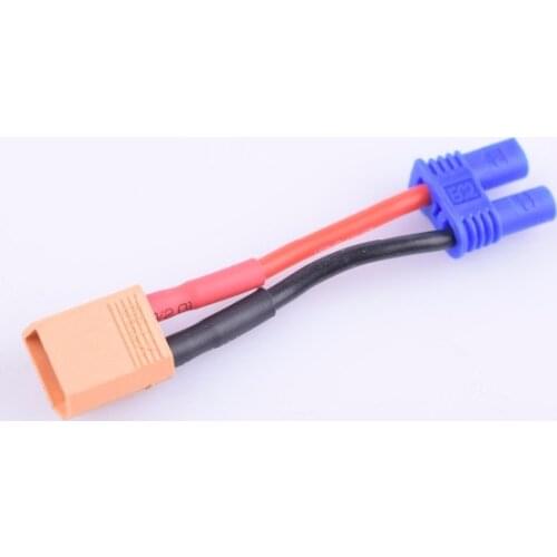 EC2 Female to XT30 Male Adapter 18AWG 40mm wire RC FPV Lipo Battery Quadcopter (2 Pack)