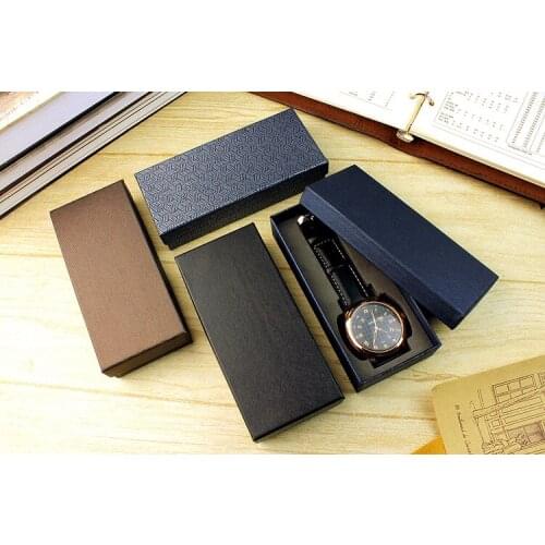 Gift Packet Grid Pattern Watch Box High Quality Composite Jewelry Box Storage Display Box 2020 New