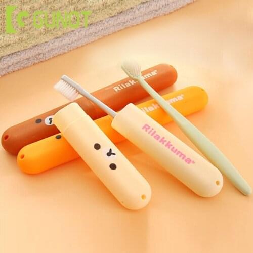 GUNOT Portable Toothbrush Case Organizer Toothbrush Holder For Travel Bathroom Storage Box Bathroom Decoration Accessories