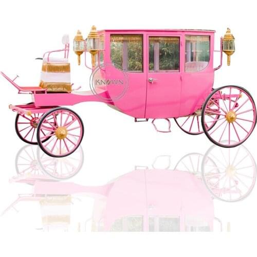 Luxury Electric Royal Horse Drawn Carriage Vintage Wedding Sightseeing Cart USA For Sale