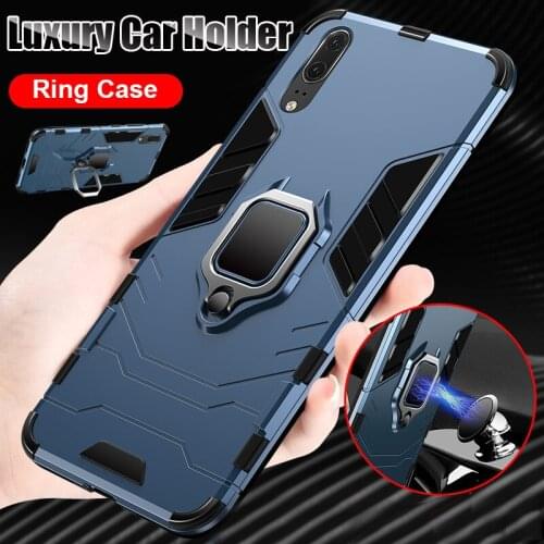 Luxury Magnetic Ring Protective Case For Huawei Honor Honor 8x MAX Phone Case For Huawei P20 Pro P20 Lite Shockproof Holder Case