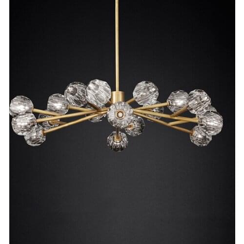 Crystal Copper Chandelier LED Lamp Lustres Art Decor Light Modern Kitchen Dining Living Room Art Home Lighting Chandelier PA0085