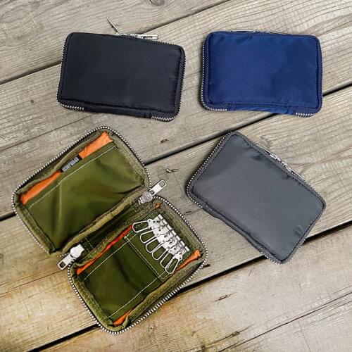 Cute Leather Credit Card Bag Women Key House Keychain Bag Organizer Car Key Case Pouch Multifunctional Small Wallet Mini Purse