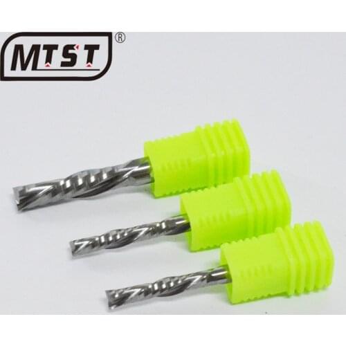 1pcs 3.175mm 4mm 5mm 6mm left handed 2 flute spiral bits, Down Cut carbide endmill, Left-Handed spiral cutter