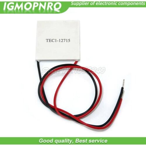 1PCS TEC1-12715 TEC Thermoelectric Cooler Peltier TEC1 12715 12V 15A 40*40mm Peltier Elemente Module Heatsink Cooling Plate