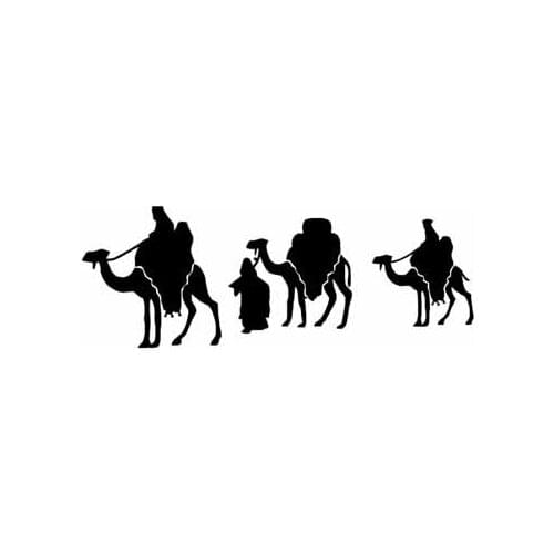 14.7CM*5.2CM Jesus Camel Vinyl Motorbike Car Personality Sticker Decals Laptop Suitcase Helmet Skateboard Sticker