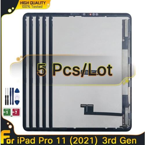 5PCS 100% New LCD For 11 inch Apple iPad Pro 11 (2021) A2301 A2459 A2460 LCD Display Touch Panel Screen Assembly