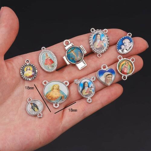 10 catholic medal pendants Christian pendants Virgin Mary Virgin Mary amulets religious amulets