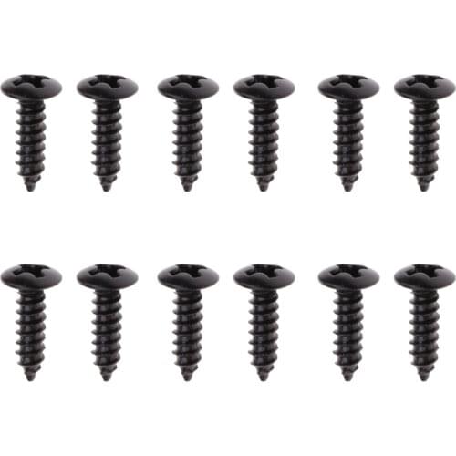 12pcs Pickguard Screws For Style Guitar Fits Telecaster,Stratocaster Guitar Parts & Accessories Scratch Plate Mount Screws