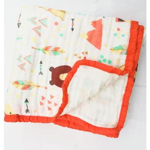 3 Layer 100% Cotton Blanket Newborn Baby Swaddling Super Comfy Bedding Blankets Swaddle Wrap Babies Muslin Blanket