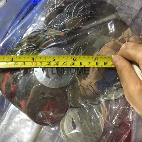 50g Silver Large Round Circle Sequins 50mm PVC Flat For Crafts Wedding Decoration 2pcs Set Spangles