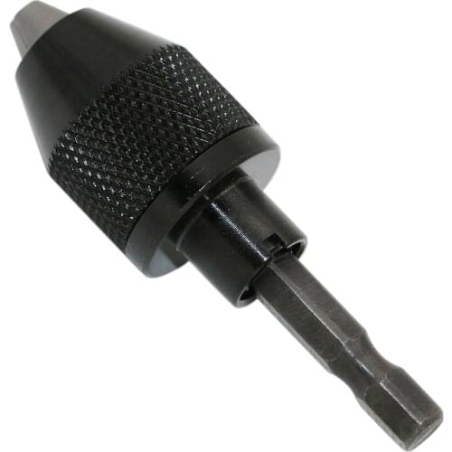 New 1/4 Inch 0.3-6.0 MM Keyless Drill Bit Chuck Quick Change Adapter Converter Hex Shank
