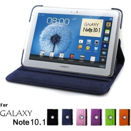 360 Degree Rotating Flip PU Leather Cover Case For Samsung Galaxy Note 10.1inch 2012 vision N8000 N8010 N8020 N8005 Tablet Case