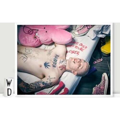 Home Decoration Canvas Printed Hd Painting Wall Art Lil Peep Singer Pictures Modular Modern Nordic Style Poster For Living Room