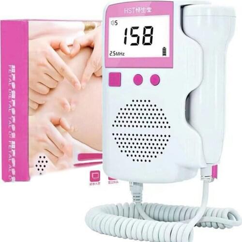Doppler Fetal Heart Rate Monitor For Pregnant Without Radiation Stethoscope Listening To Fetal Heart Rate Tool