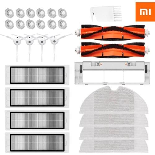 28pcs Side Brush Roll Brush Mop HEPA Filter for Xiaomi 1S Robot S50 S51 S55 S5 S6 Vacuum Cleaners Parts Accessories