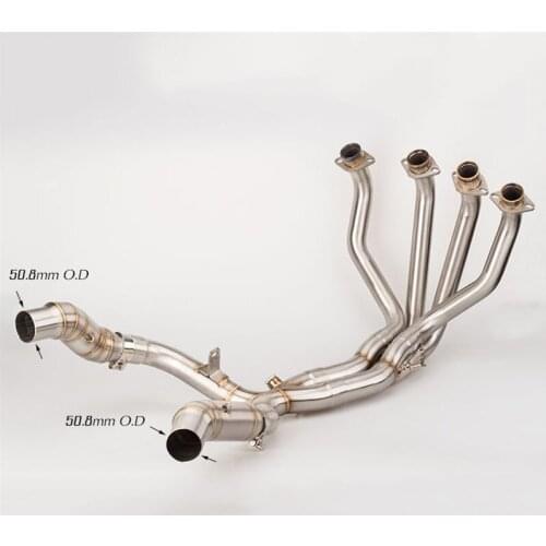 Motorcycle Modified Exhaust Pipe Muffler 2010-2018 Z1000 Front Link Pipe Z1000 Full Set of Connecting Pipes