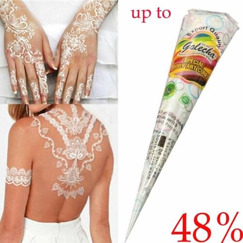 1PC Natural Professional Tattoo Painting Paste Herbal Henna Cones Temporary Waterproof Tattoo Body Art Paint Ink Tattoo Tools