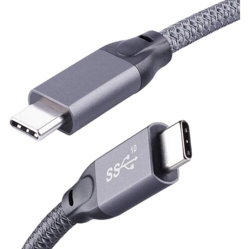 USB C 3.1 GEN 2 Cable(10Gbps/100W) USB C to USB C Cable Power Delivery Nylon Braided Cord with E-Marker Chip for Google Pixel 2