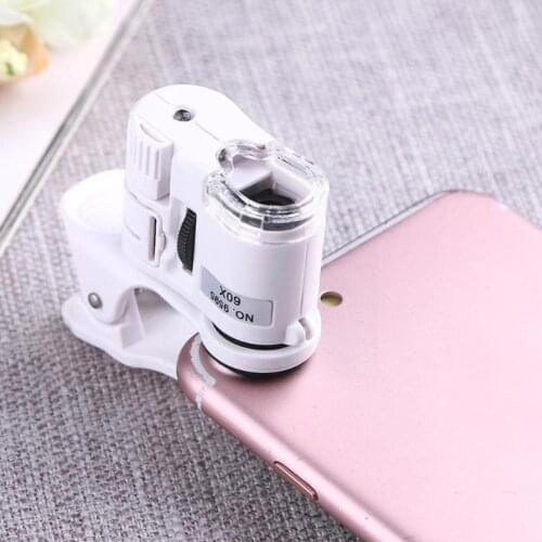 New Model with Mobile Phone Camera Magnifying Glass Phone Universal Clip 60 Times Microscope Mini HD Mobile 9595w Portable G0J3