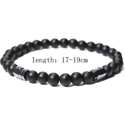 Fashion Geometric Beaded Men and Women Bracelets 6mm Natural Tiger Stone Charm Couple Set Bracelet Jewelry
