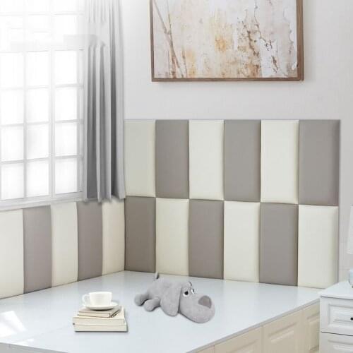 Bed Headboard Cushion Wall Sticker Self-adhesive Head Boards Anti-Collision Tatami Cabecero Cama 135 Bedroom Decor