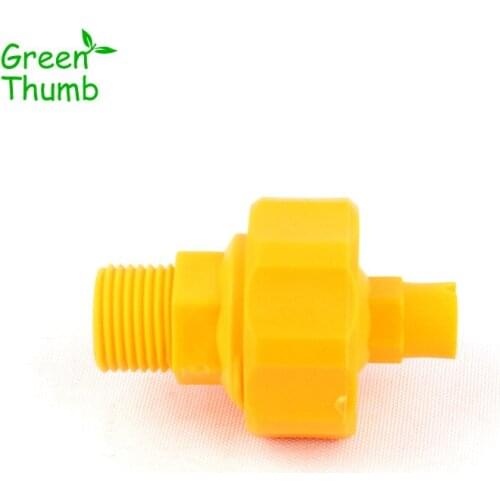 16pcs 1/4"3/8"1/2"Male Thread Plastic Adjustable Thread Ball Sprayer Nozzle Flat Fan Washing Garden Flower Sprinkle Irrigation