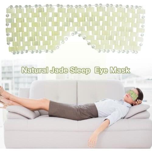 Rose Quartz Eye Mask Massager Natural Jade Eye Mask Sleeping Mask For Eye Sleep Care Eye Massager Eye Face Relax Tool Stone M1Y2