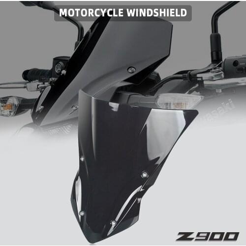 Motorbike Windshield Windscreen For Kawasaki Z900 2017 2018 2019 Motorcycle Wind Deflector Windscreen Windproof Accessories