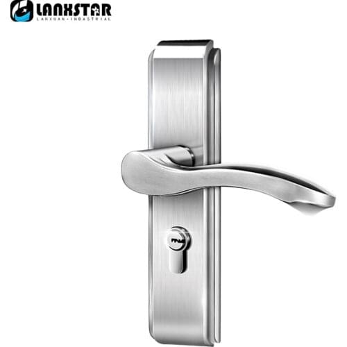 Top Quality 304 Stainless Steel Interior Door Lock Big 50 Small 50 Series Bedroom Door Anti-insert Handle Lock
