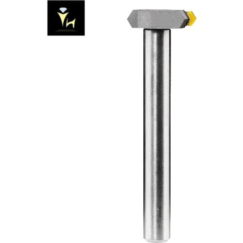 Yuhe PCD Angle 170 Degree V Shape CNC Diamond Tools Install On CNC Machine ( Diamond Width: 0.25-8mm )