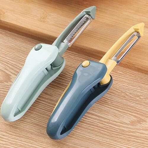 045 Multifunctional kitchen Folding double head peeler planer fruits and fruit peeler 4*2*11cm