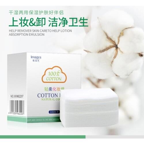 100Pcs Cotton Pads Face Make Up Facial Cleansing Wipe Cotton Pads Paper Remover Organic Wipes Cosmetics Cotton Pad