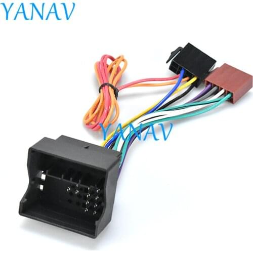 12-024 Wire Harness Adaptor ISO RADIO ADAPTER CABLE FOR-MERCEDES-BENZ 2004+/OPEL 2003+Car Stereo Radio ISO Standard Connector Ad