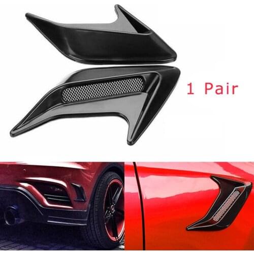 2pcs Car Auto Side Vent Air Flow Fender Intake Stickers Car Simulation Side Vents Decorative 1pair