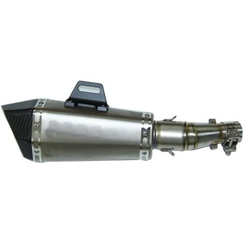 51mm Universal Moto Motorcycle Exhaust Pipe Carbon Fiber engine Escape For Z800 Z750 TMAX530 ER6N KTM ninja