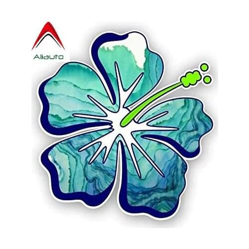 Aliauto Creative Car Sticker Hibiscus Flower It UV, Scratch, Water Resistant & Weatherproof DVC Decal Auto Accessories,11cm*11cm