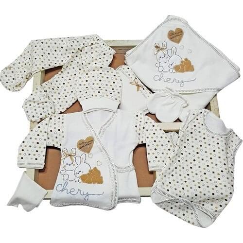 Webombinoo 11 Piece Organic Cotton Baby Hospital Outlet Newborn Bodysuit Set