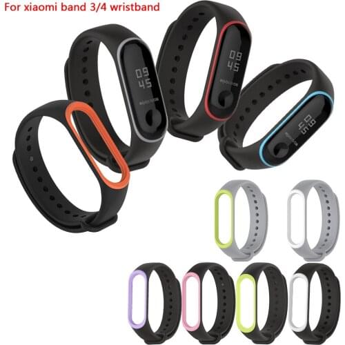 Bracelet For xiaomi band 3/4 wrist band sport silicone strap waterproof strap for mi band 3 wrist strap for Xiaomi mi band 4