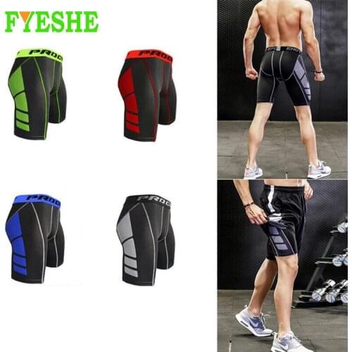 Running Shorts Men Gym Fitness Training Quick Dry Compression Underwear Crossfit Short Pants Male Sports Workout Fitness Bottom