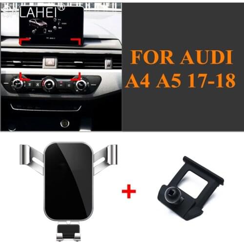 Phone Holder Adjustable For Audi A4 2019 2018 2017 Air Vent Mount Clip Cover Interior Dashboard Holder Cell Stand Phone Holder
