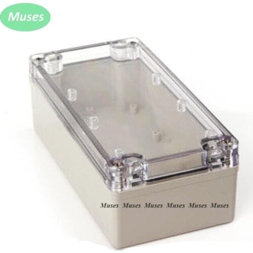 80*160*55mm Clear Cover ABS Plastic Electronic Switch Box IP66 Waterproof Plastic Enclosure Box DIY can be used connectors