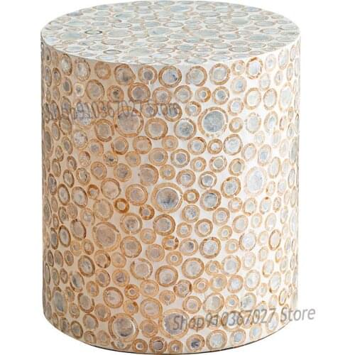 Vietnam Imported Modern Light Luxury Living Room Room Sofa Corners A Few Shoes Changing Stool Makeup Stool Round Stool