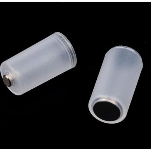 Kebidumei 4pcs/lot AAA to AA Size Battery Storage Cell Container Batteries Holder Boxes Adapter Transparent Box